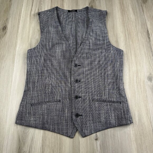 Vince Camuto Men’s Waistcoat Vest Size S Small Linen Blend Multicolor - Picture 1 of 8